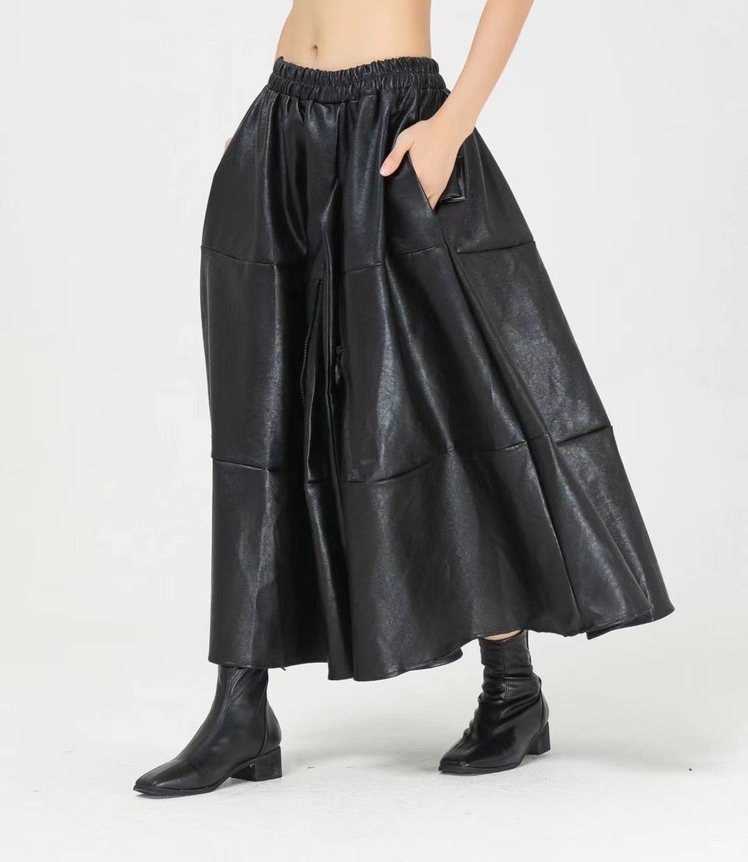 Eco leather skirt