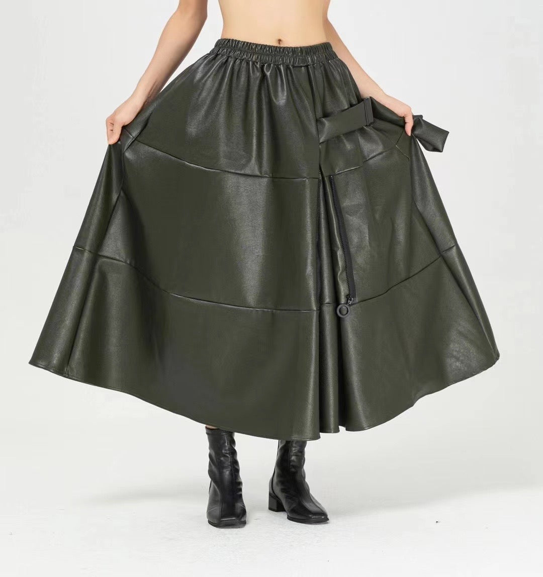 Eco leather skirt