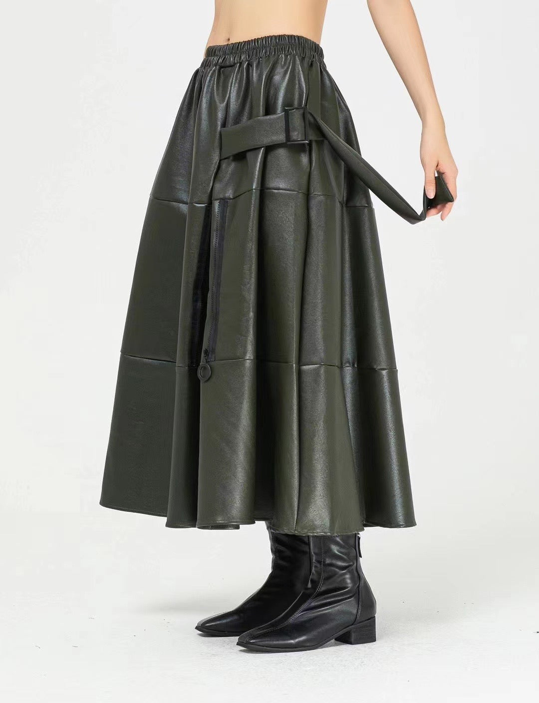 Eco leather skirt