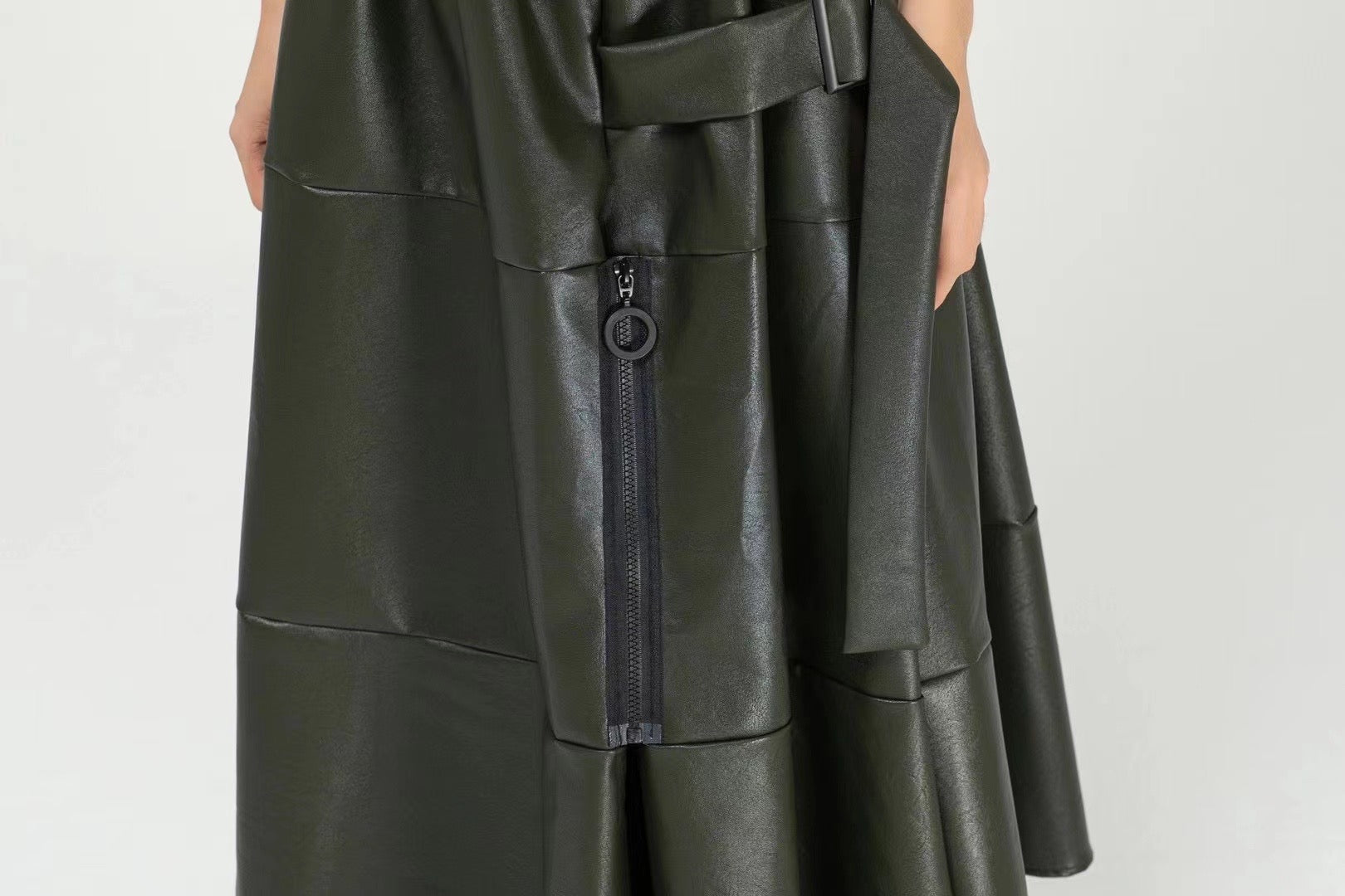 Eco leather skirt