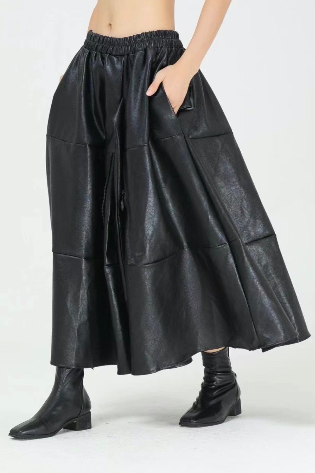 Eco leather skirt