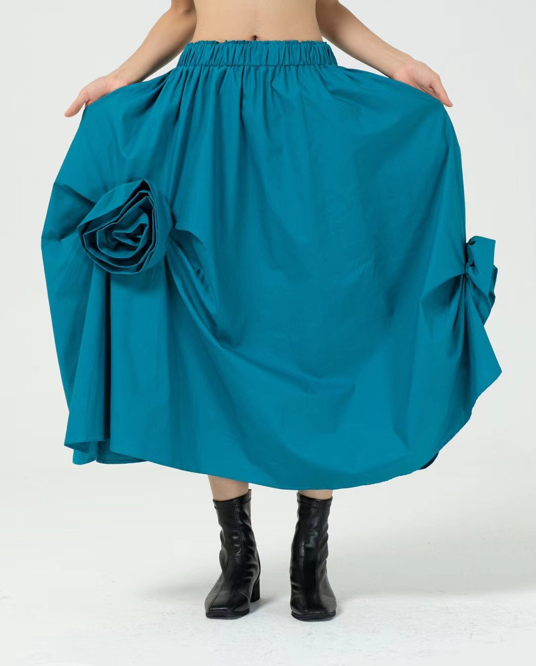 Poping flower skirt